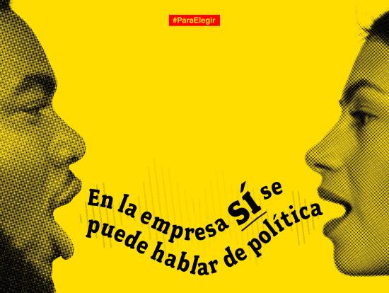 Imagen cabecera ¿Se puede hablar de política en la empresa? 