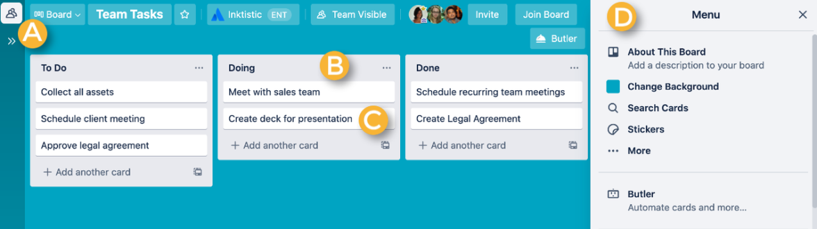 Changing board backgrounds, Trello