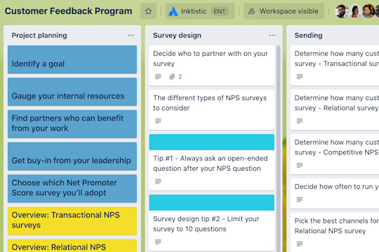 An example of how customer feedback can be organized to build an effective program.