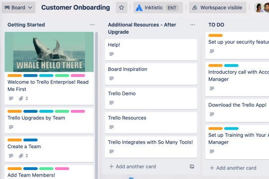 An image of a customer onboarding flow that sales teams can pass along to new customers.