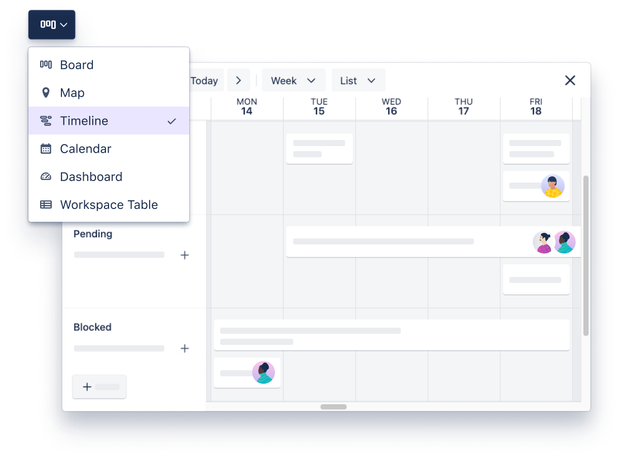 Gerencie os projetos do time em qualquer lugar