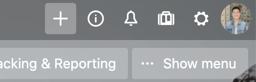 An image showing the navigation icons on Trello Turn on screen reader support  