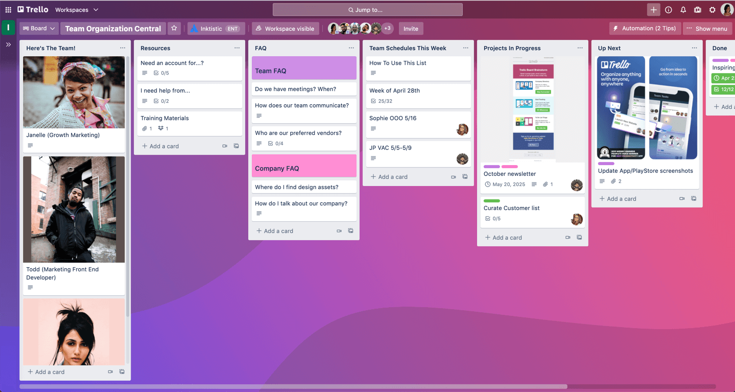 Chainbound Trello link - tips and game details