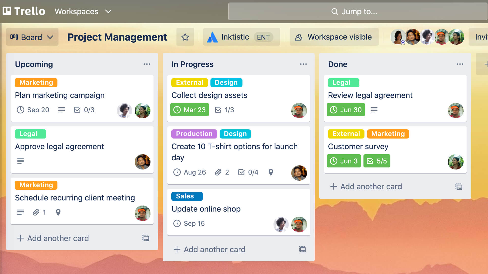 link trello boards