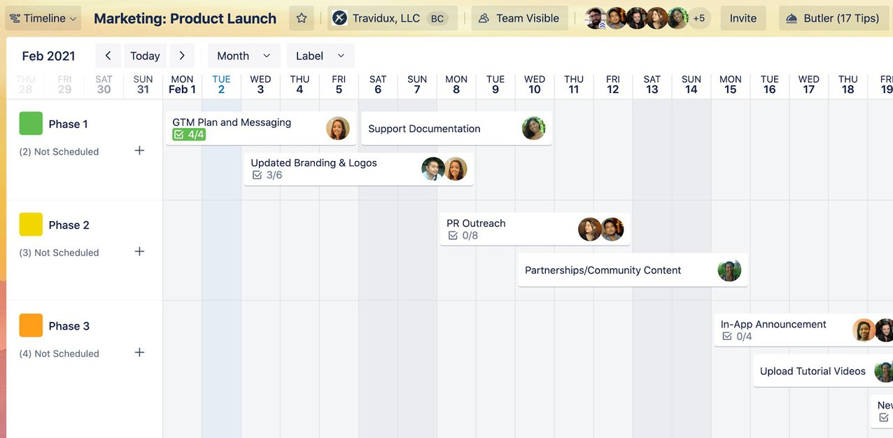 Changing board backgrounds, Trello