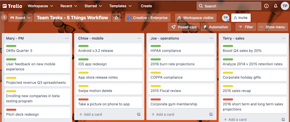 Manage tasks in one shared space | Trello