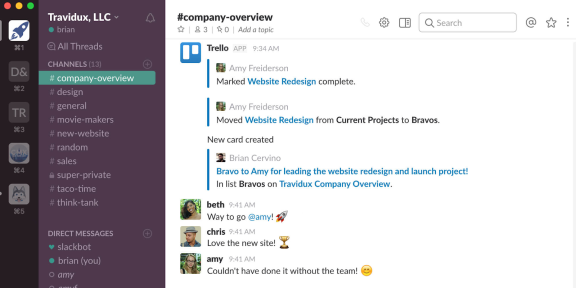 An image showing the Slack Power-Up for Trello