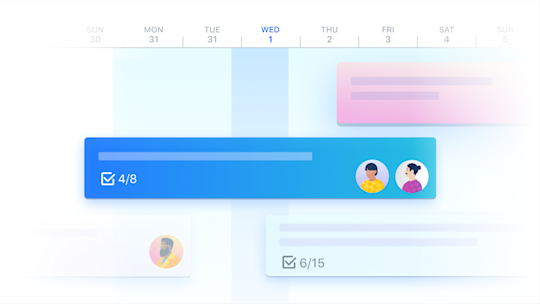 An illustration showing Timeline view.