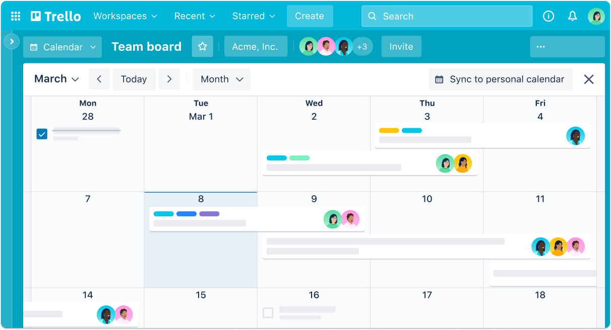 Gerencie os projetos do time em qualquer lugar