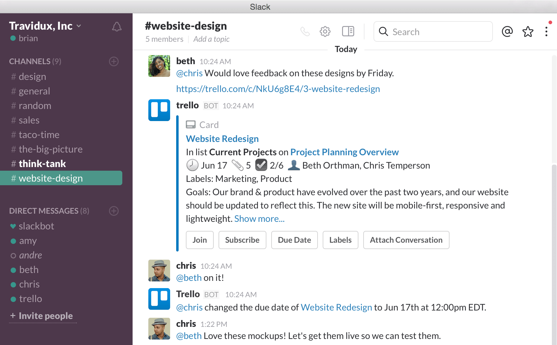 install slack watch app