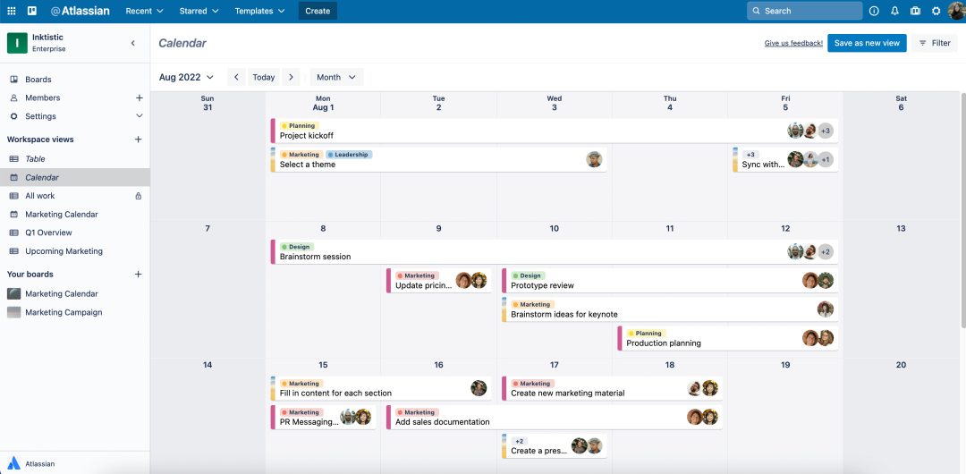 So schaltest du die Trello-Ansichten um: Kalender, Tabelle, Zeitleiste und mehr  Trello