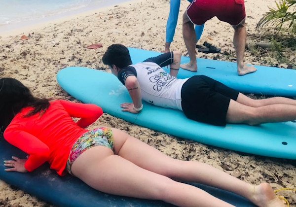 Petit effort avant les vagues