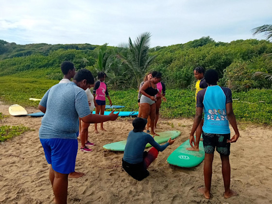 Découverte surf au lycée 