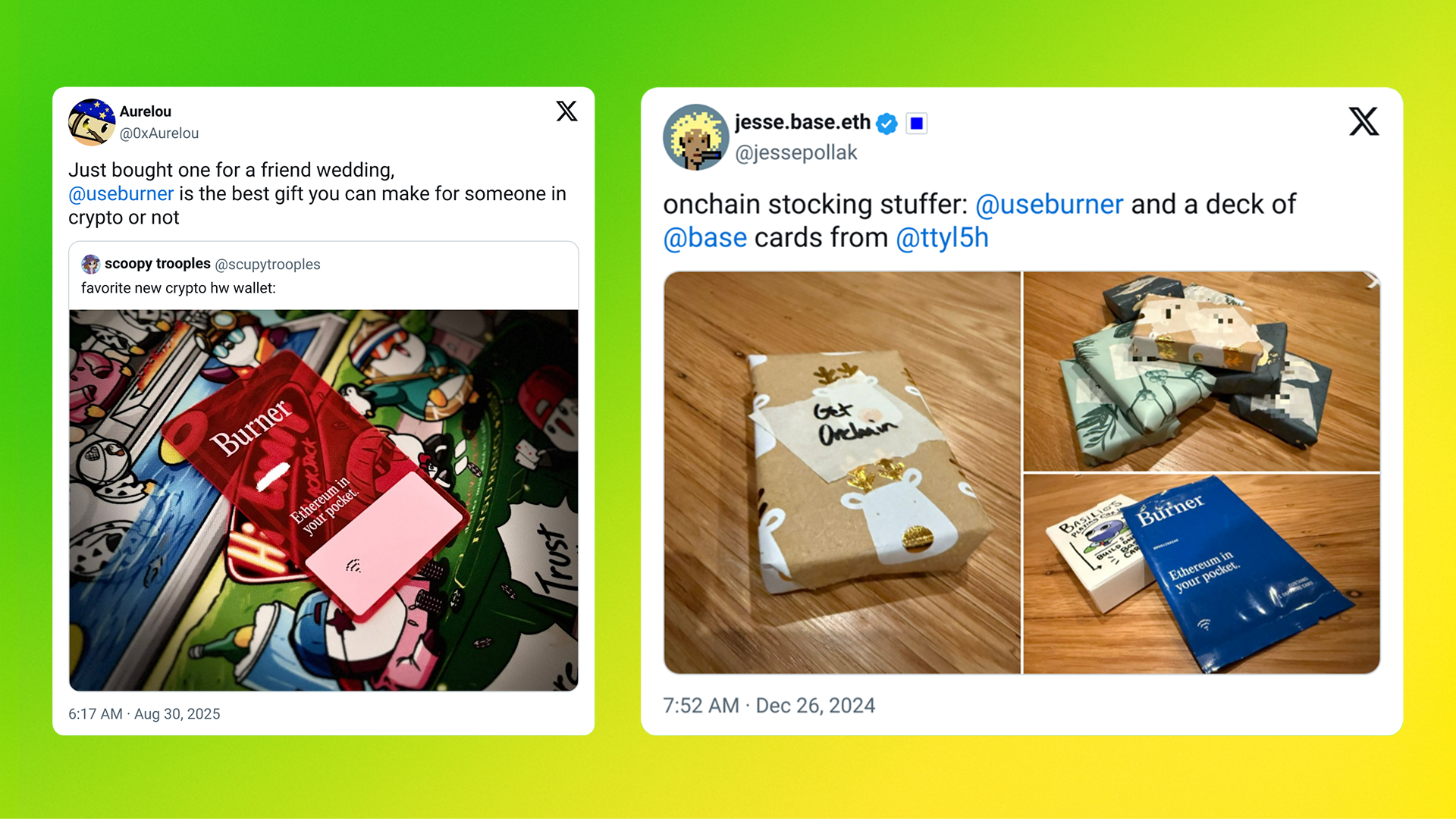 Burner use case - swag