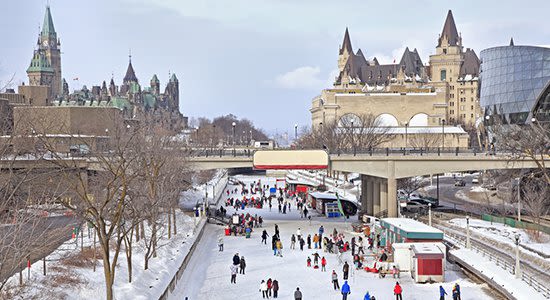 City of Ottawa in winter