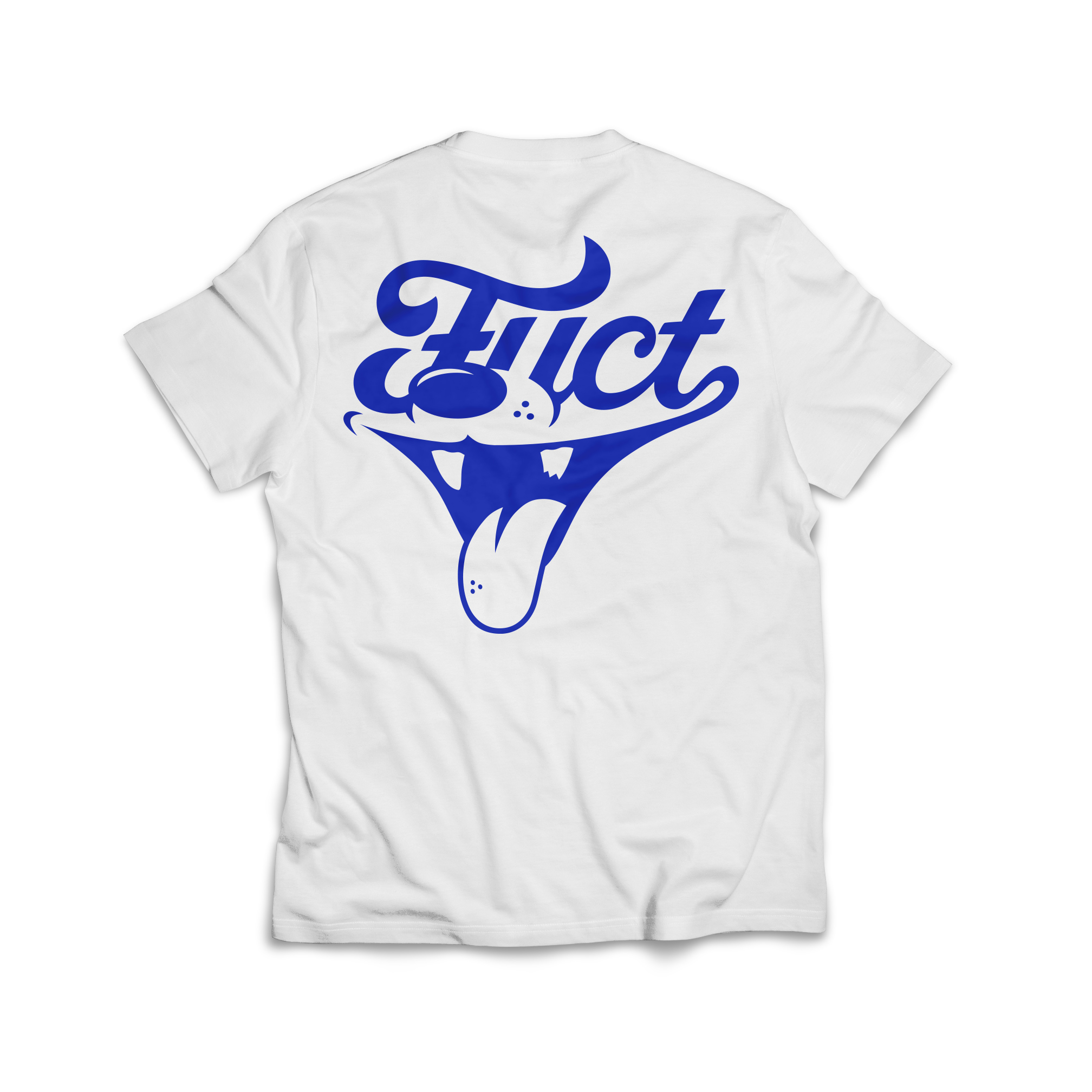 fuct wolf Back white