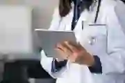 Doctor using a tablet 