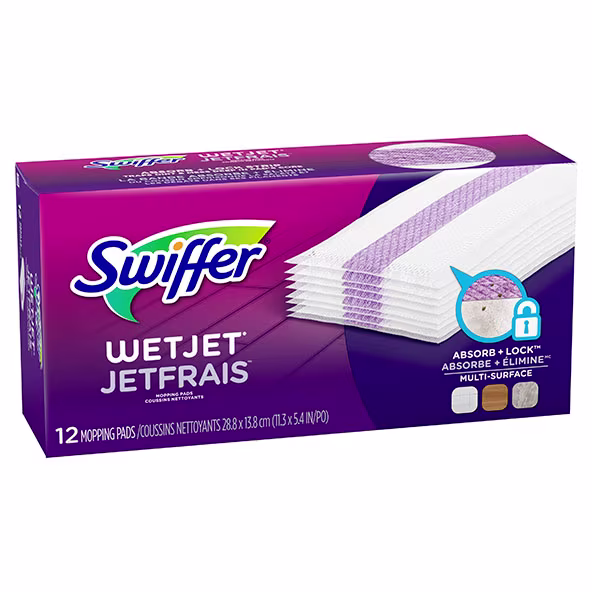 Recharge de coussins Swiffer® JetFrais 12 unités