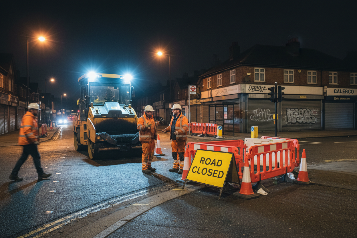Forest Road and Wood Street junction shut overnight for resurfacing works