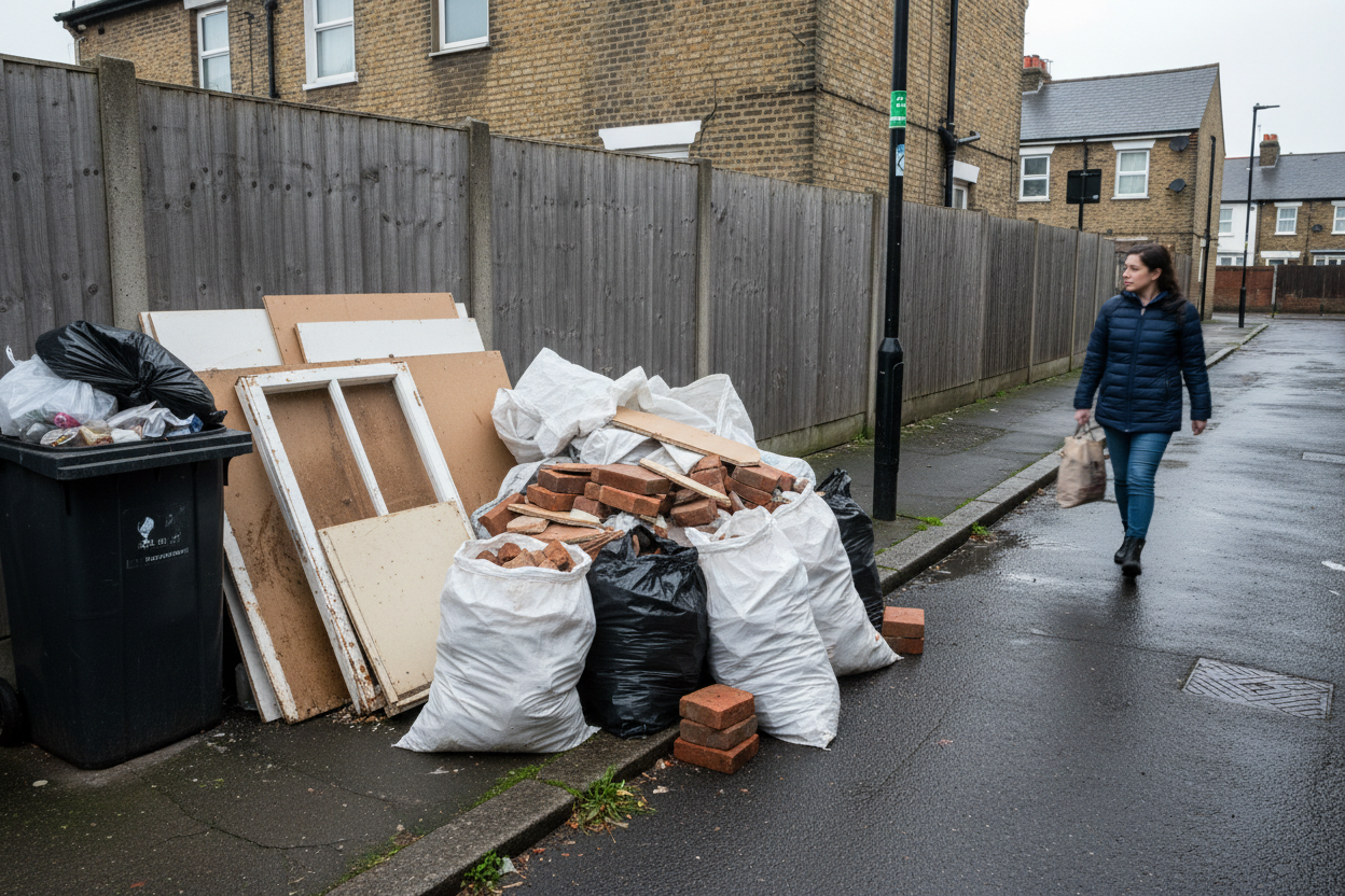 Waltham Forest ranks 11th in London for construction waste fly-tipping