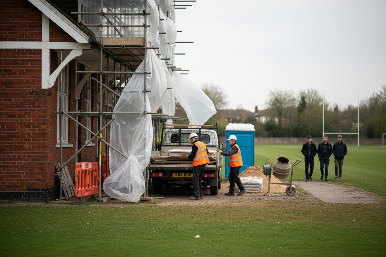 Work starts on Leyton Sports Ground's West Pavilion after years of stalled plans