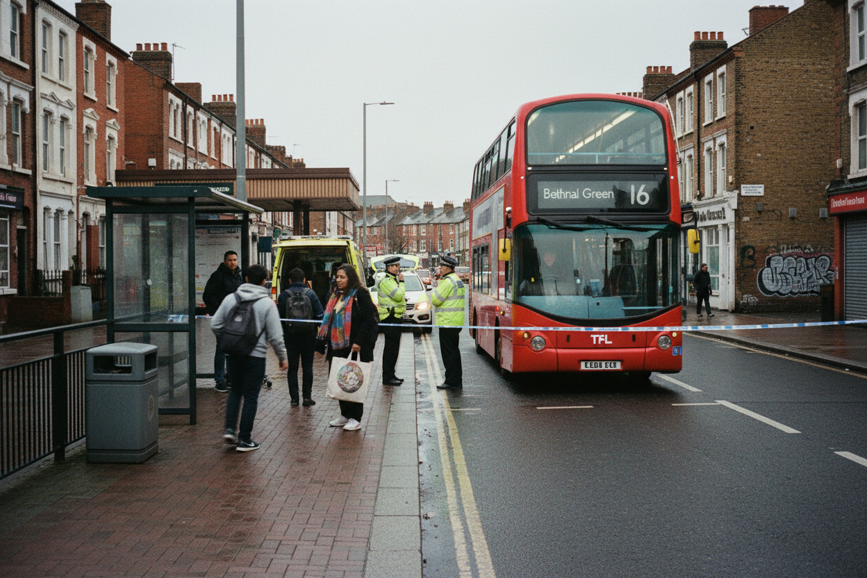 Woman taken to major trauma centre after being hit by bus opposite Leytonstone station