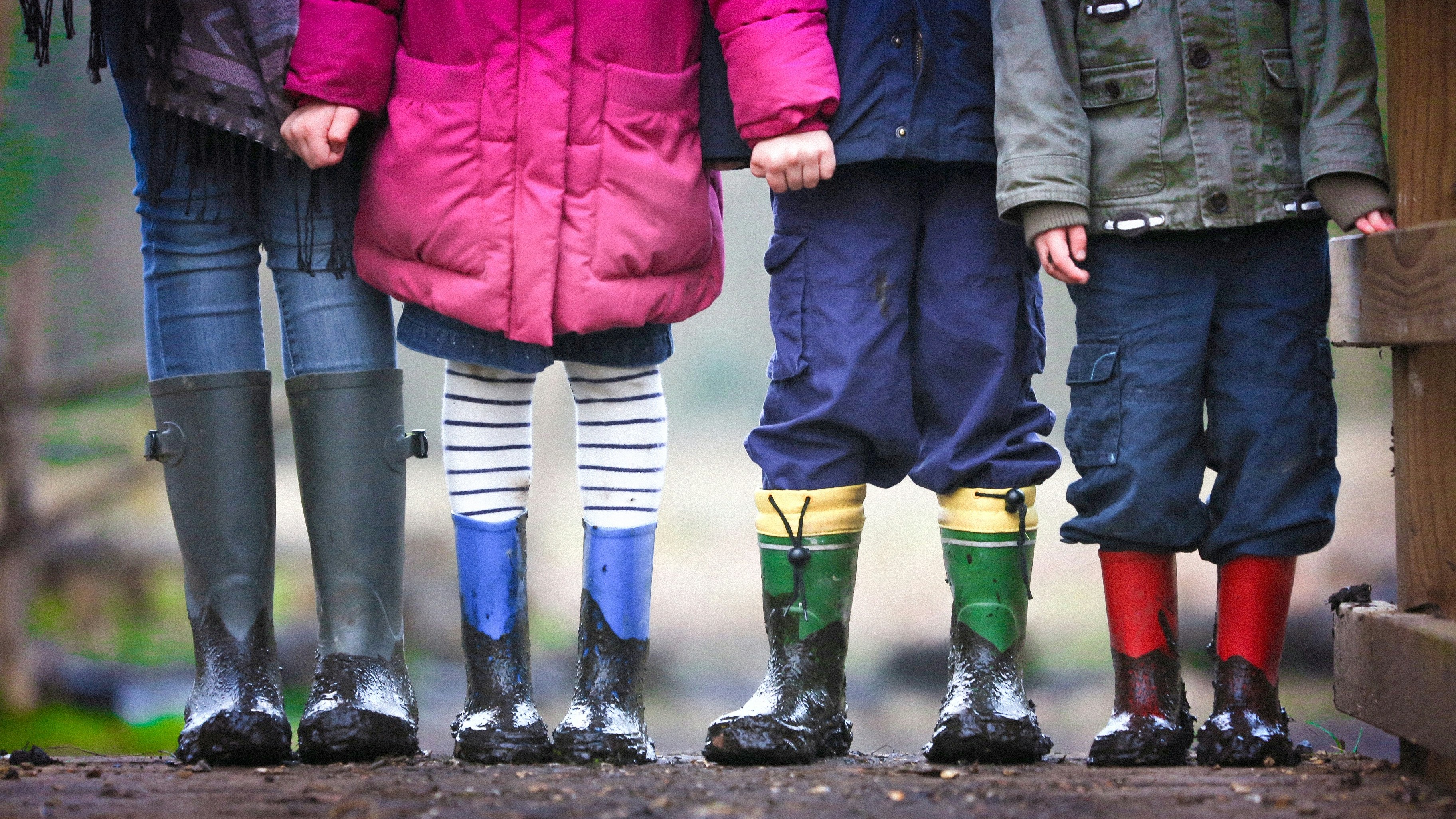Children in wellies