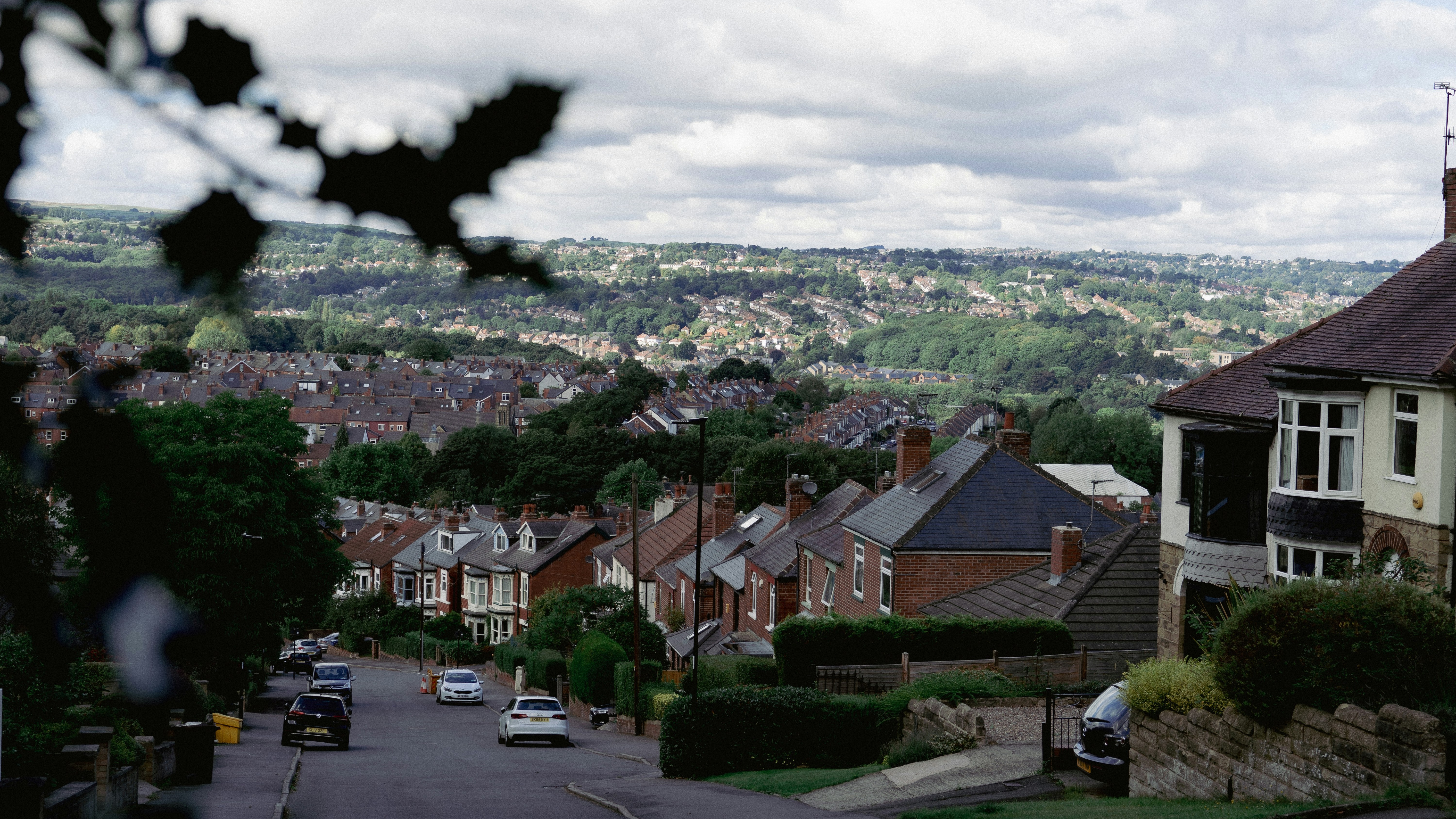 A residential street in England