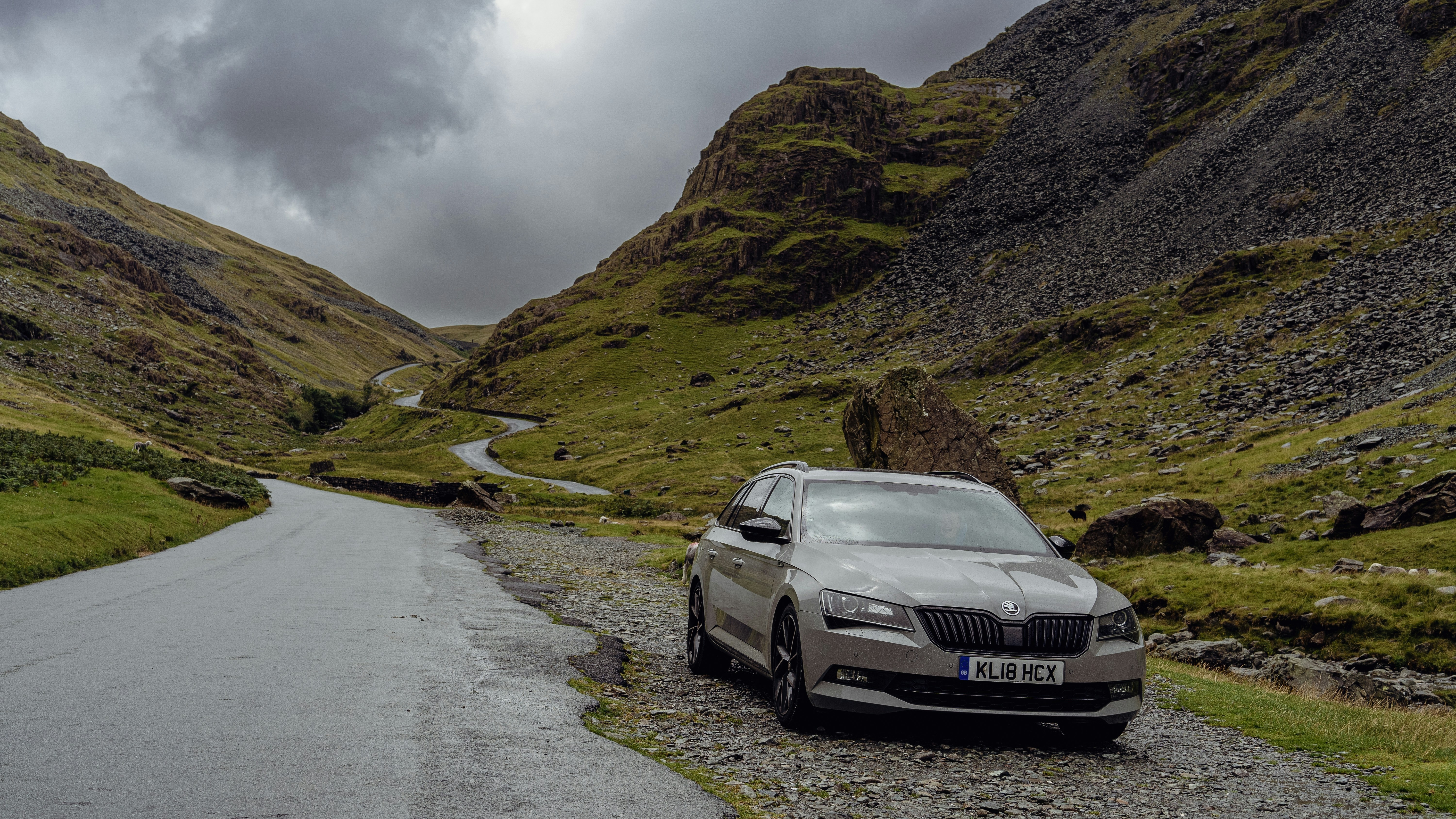 Car parked on the side of the road