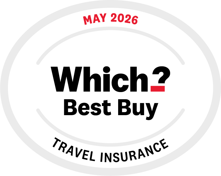 Which? Best Buy logo for Travel 2026