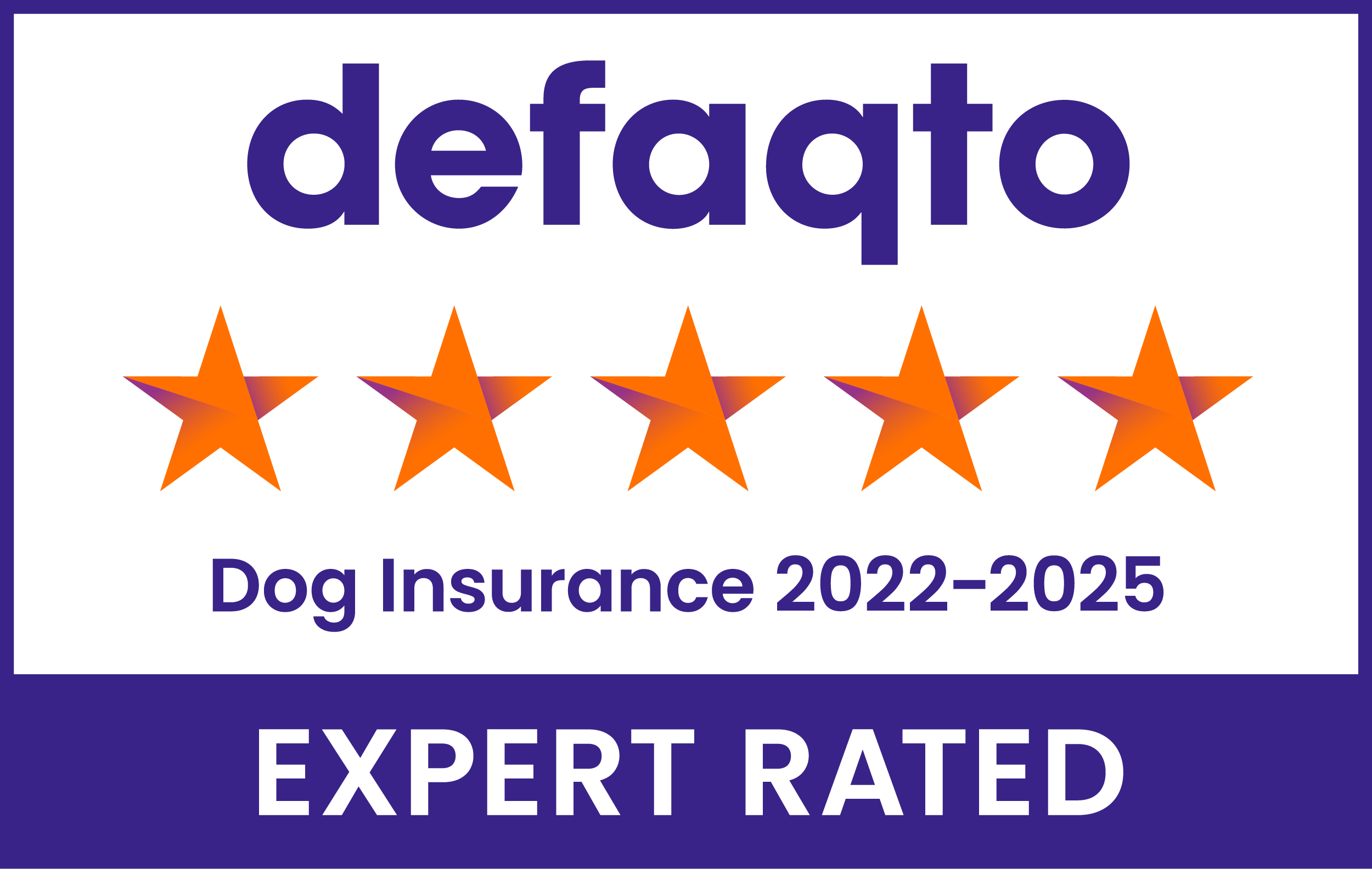 Dog 2022-2025 Defaqto 5 star rating