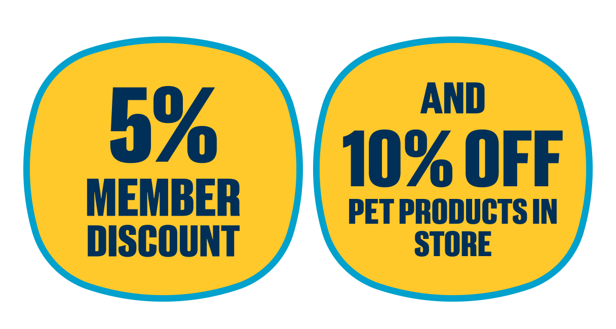 5% Member offer and 10% in-store products 