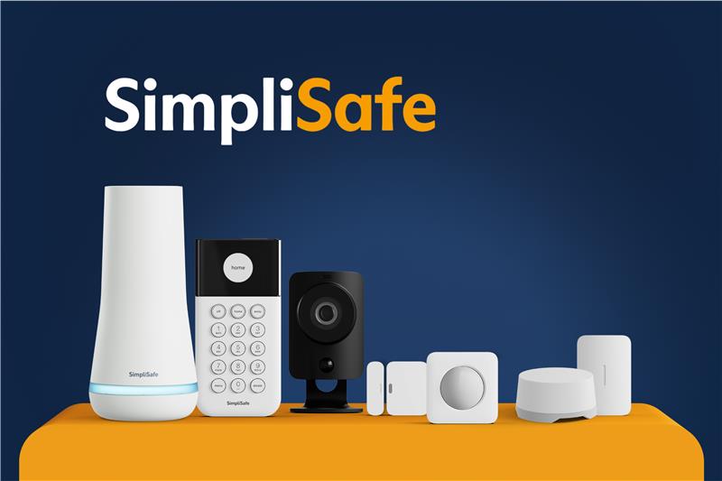 SimpliSafe image 2025 with logo showing all the components customers will receive for £99