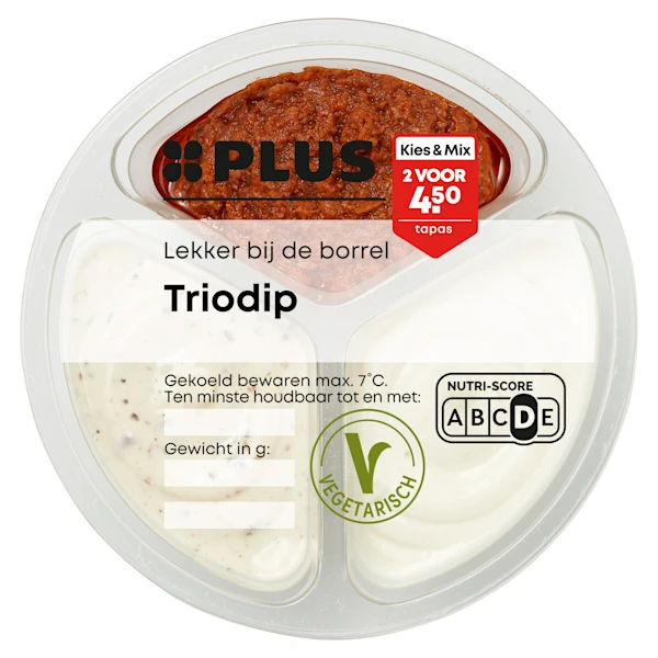 PLUS Trio - Dips Aioli, Truffel en Tomaat
