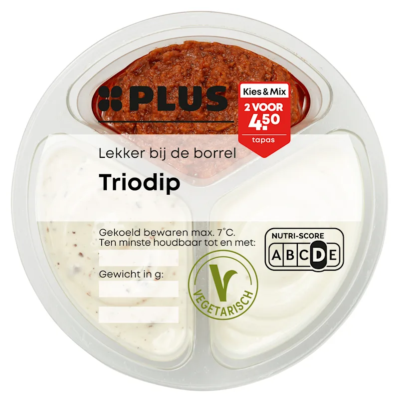 PLUS Trio - Dips Aioli, Truffel en Tomaat