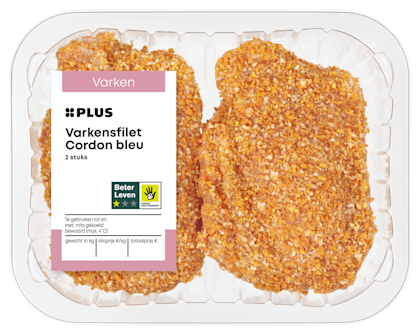 Varkens cordon bleu 2 stuks