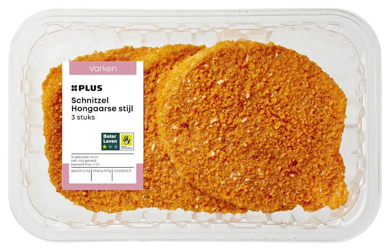 PLUS Schnitzel Hongaarse stijl 3 st