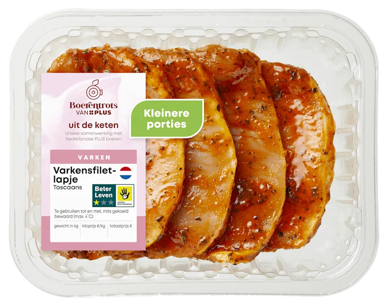 PLUS Varkensfiletlapje Toscaans a la minute