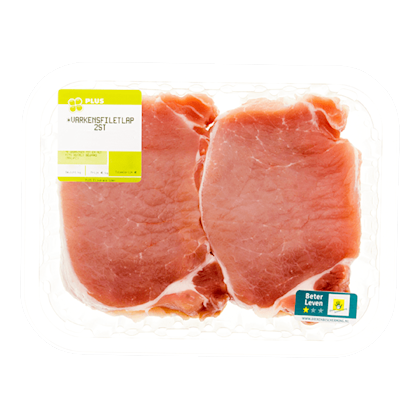 Varkensfiletlapjes 2 stuks