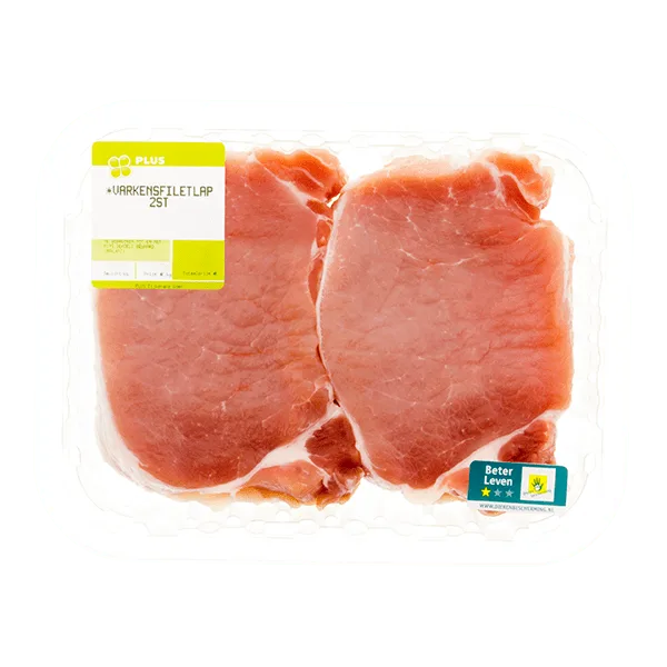 PLUS Varkensfiletlapjes 2 stuks