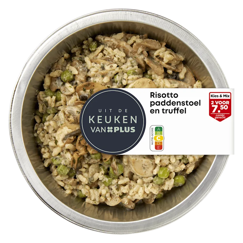 Uit de keuken van PLUS Risotto paddenstoel en truffel