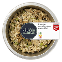 Uit de keuken van PLUS Risotto paddenstoel en truffel