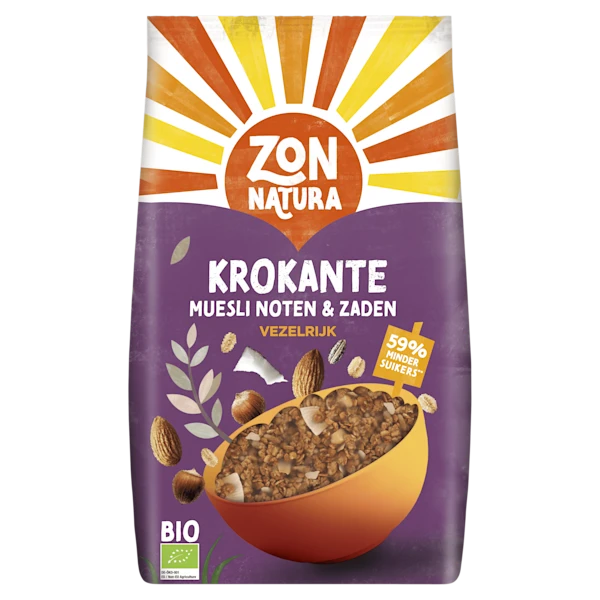 Zonnatura Krokante Muesli Noten & Zaden