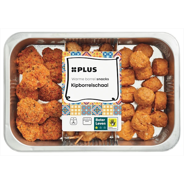 PLUS Kipborrelschaal