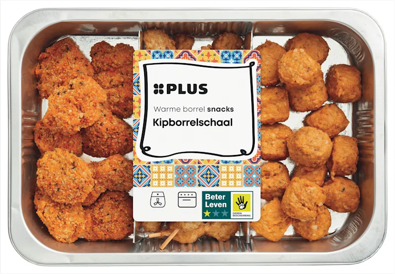 PLUS Kipborrelschaal