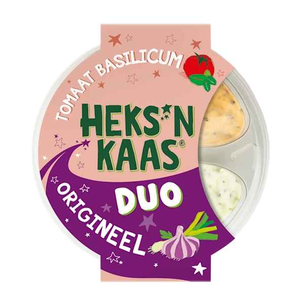 Heks'nkaas Duodip origineel en tomaat