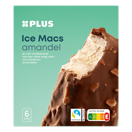 PLUS Icemacs almond Fairtrade