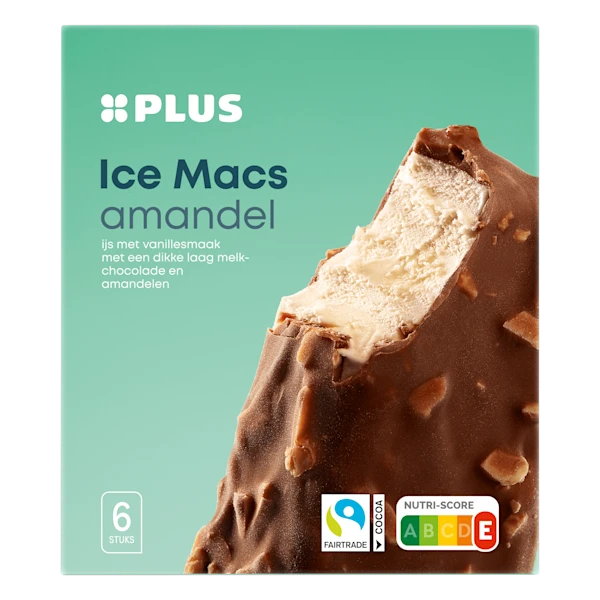 PLUS Icemacs almond Fairtrade