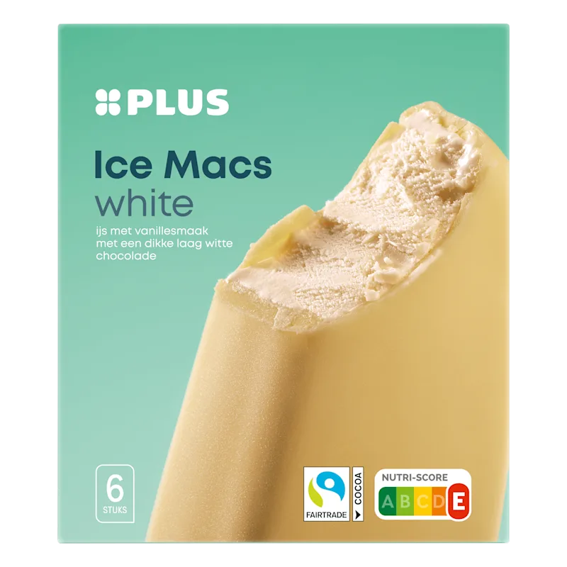 PLUS Icemacs white Fairtrade