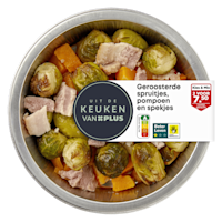 Uit de keuken van PLUS Geroosterde spruitjes en pompoen